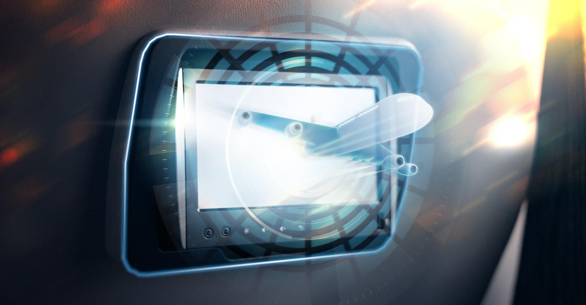Virtuelles Interface im Sitzbildschirm | Emirates Business Class


